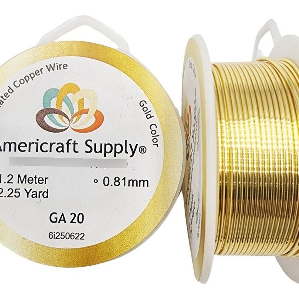GENERICO - Alambre Para Bisutería Americraft Supply Calibre 20 - Dorado