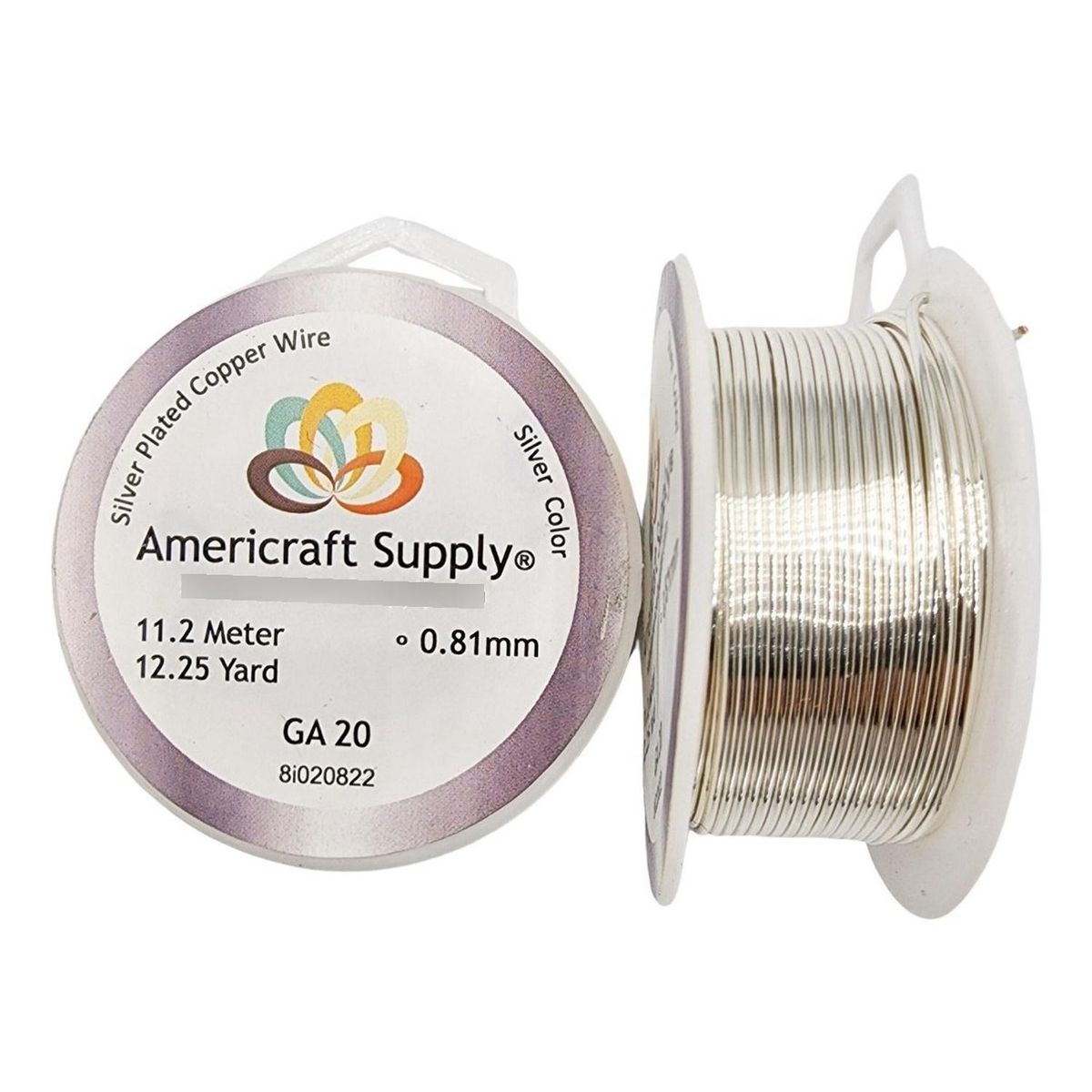 GENERICO - Alambre Para Bisutería Americraft Supply Calibre 20 - Plateado