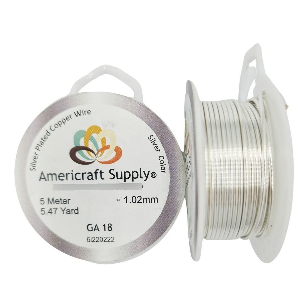 GENERICO - Alambre Para Bisutería Americraft Supply Calibre 18 - Plateado
