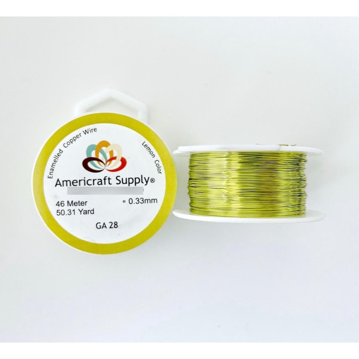 GENERICO - Alambre Para Bisutería Americraft Supply Calibre 28 Colores - Verde lima