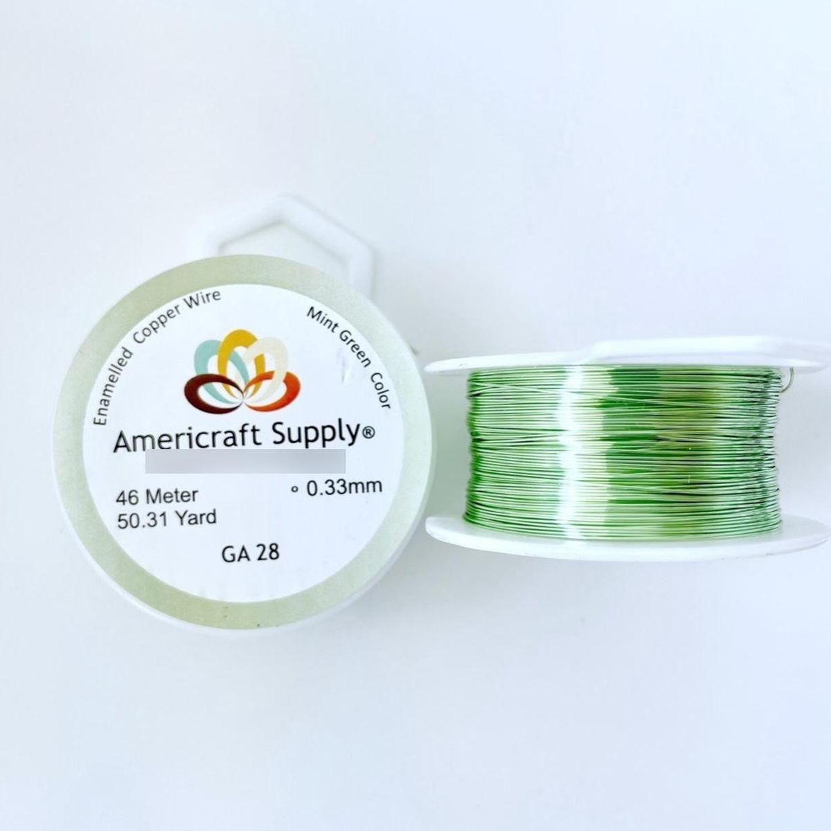 GENERICO - Alambre Para Bisutería Americraft Supply Calibre 28 Colores - Verde