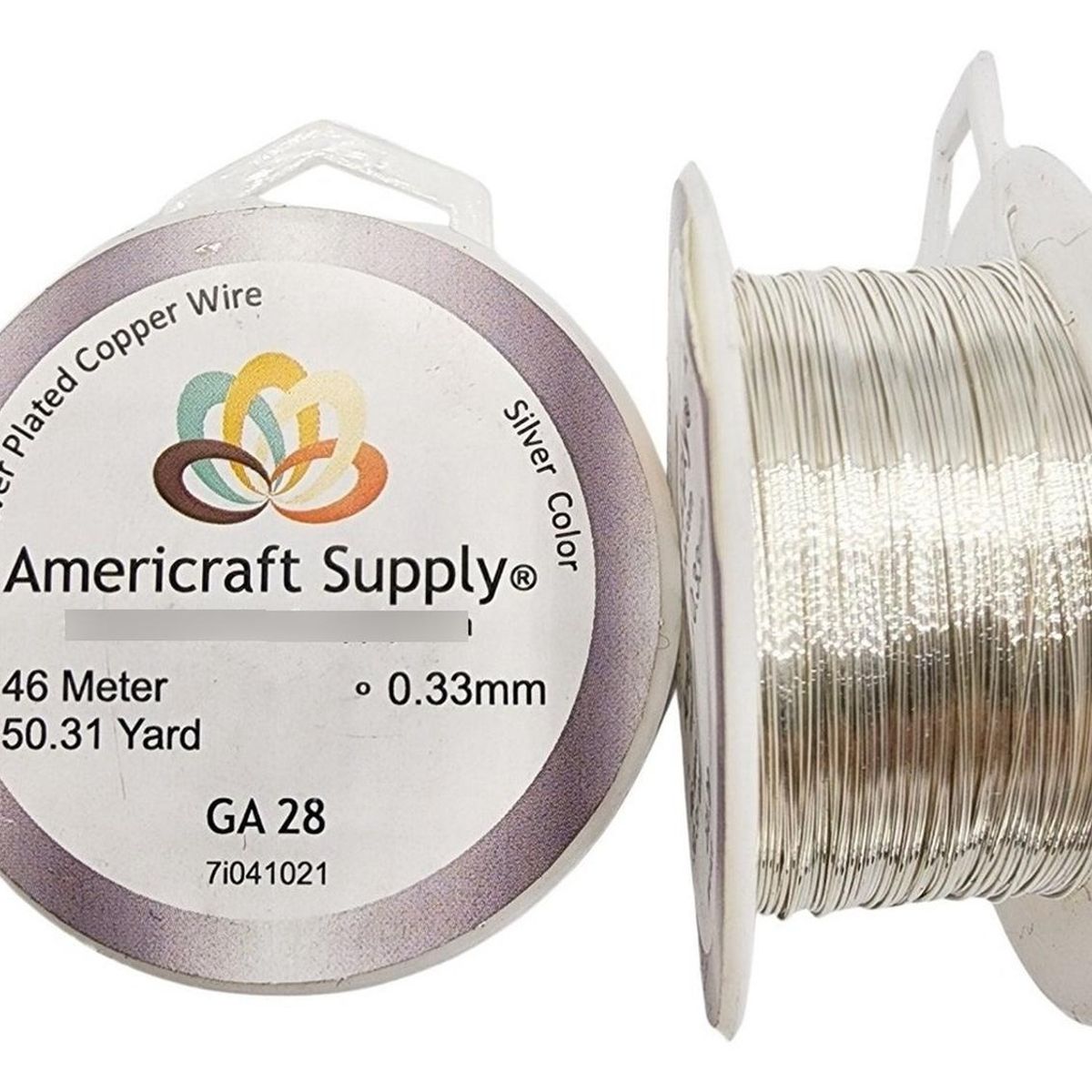 GENERICO - Alambre Para Bisutería Americraft Supply Calibre 28 - Plateado
