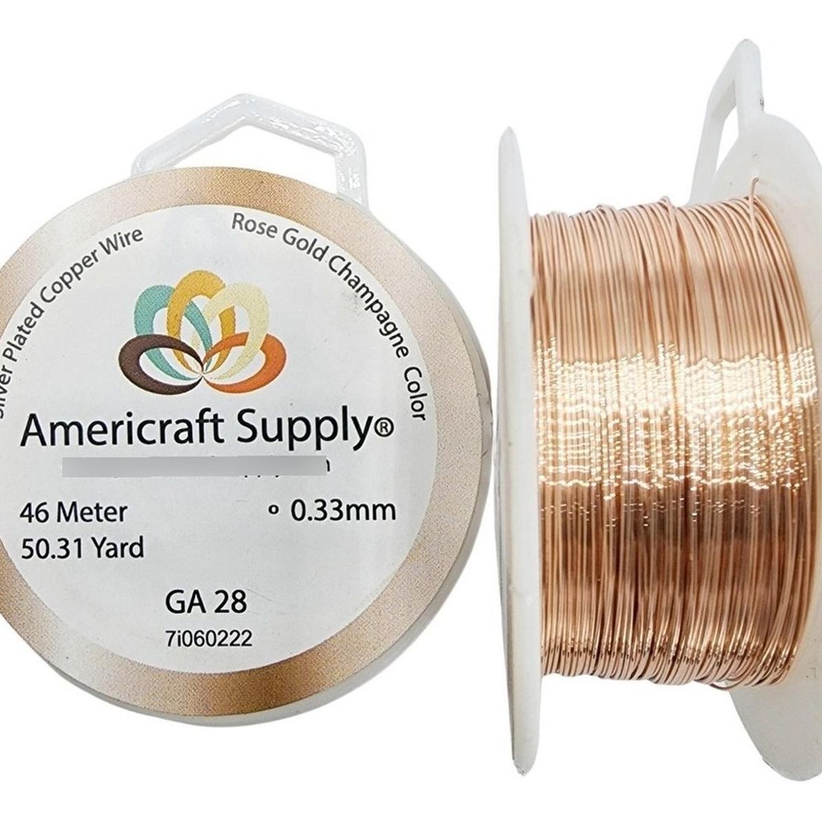 GENERICO - Alambre Para Bisutería Americraft Supply Calibre 28 - Rosa