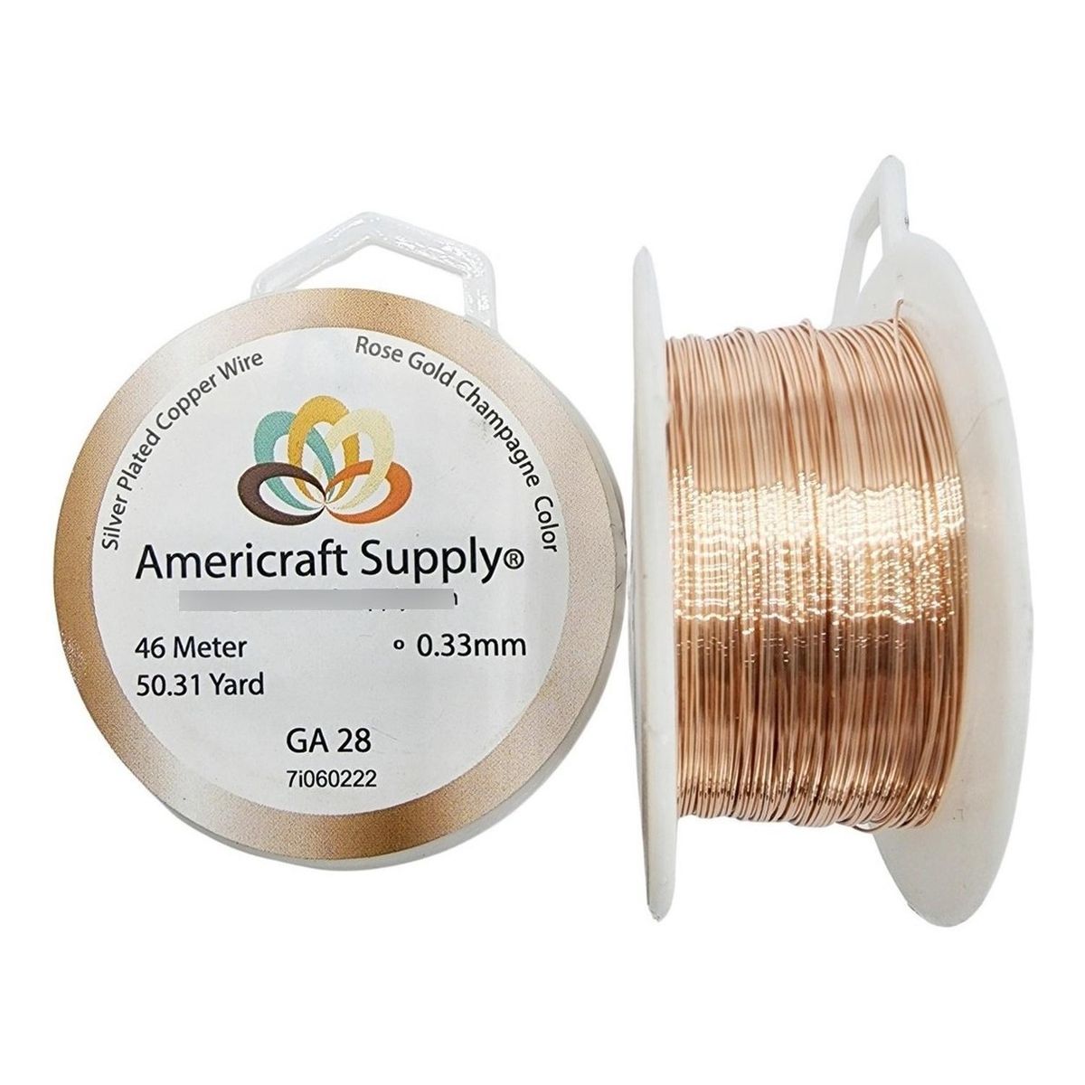 GENERICO - Alambre Para Bisutería Americraft Supply Calibre 28 - Rosa