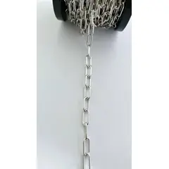 GENERICO - Cadena Eslabones Extragrandes De Baño De Oro - Plateado