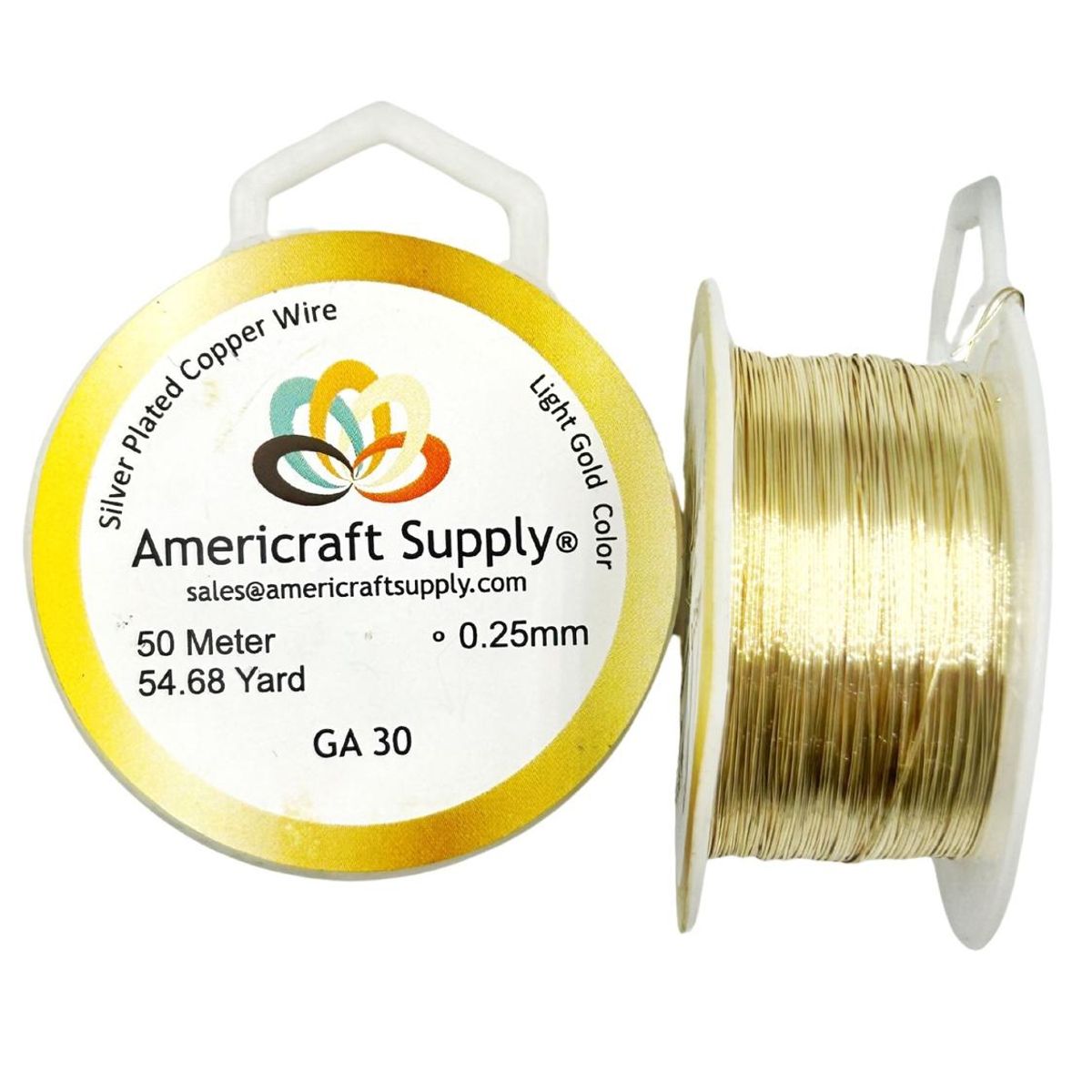GENERICO - Alambre Para Bisutería Americraft Supply Calibre 30. - Dorado - Talla única