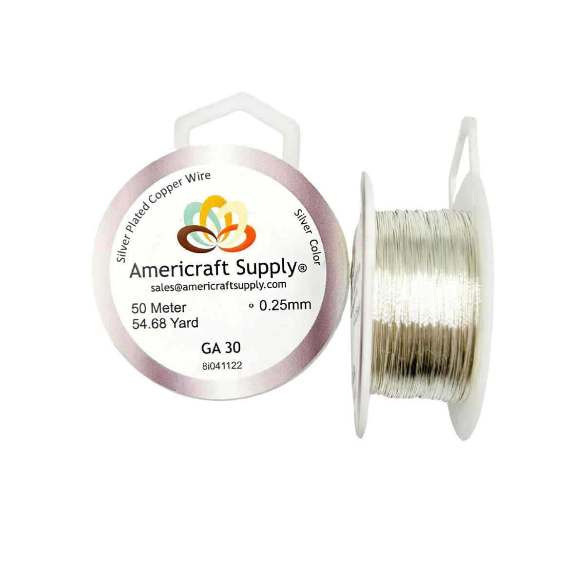 GENERICO - Alambre Para Bisutería Americraft Supply Calibre 30. - Plateado - Talla única