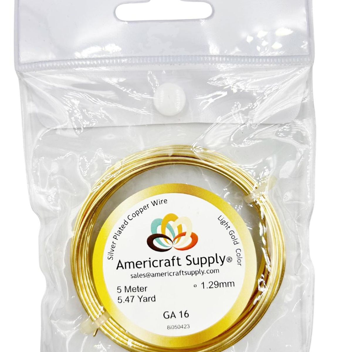 GENERICO - Alambre Para Bisutería Americraft Supply Calibre 16 - Dorado
