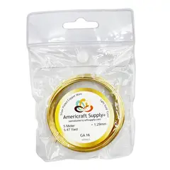 GENERICO - Alambre Para Bisutería Americraft Supply Calibre 16 - Dorado