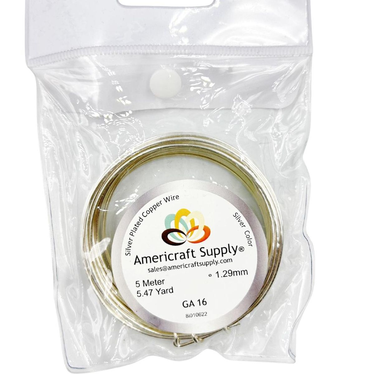 GENERICO - Alambre Para Bisutería Americraft Supply Calibre 16 - Plateado
