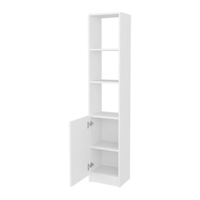 Imagen 2 del producto Estante Organizador Baño 1 Puerta - Blanco 162.2x33x26.8 cm