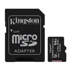 KINGSTON - MEMORIA MICROSD C/ADAPT SELECT PLUS 64GB SDCS2/64GB