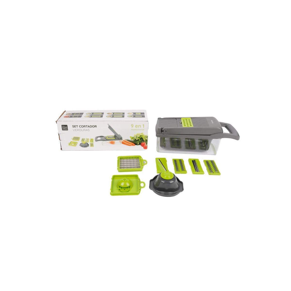 HOMEWELL - Picador Rallador Cortador Multiuso Frutas Verduras HOMEWELL