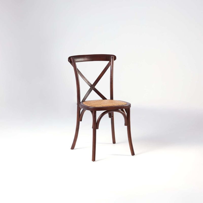 BOKAN - Pack 4 Sillas Toscana Ratán Dark Brown