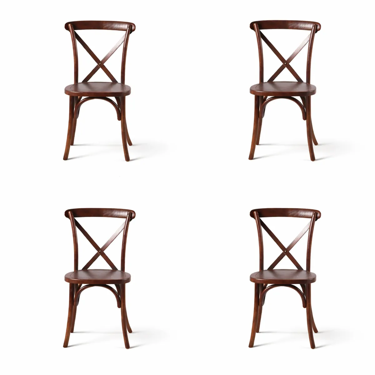 BOKAN - Pack 4 Sillas Florencia Dark Brown