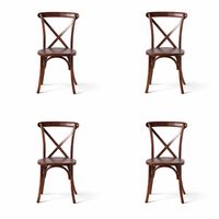 Pack 4 Sillas Florencia Dark Brown