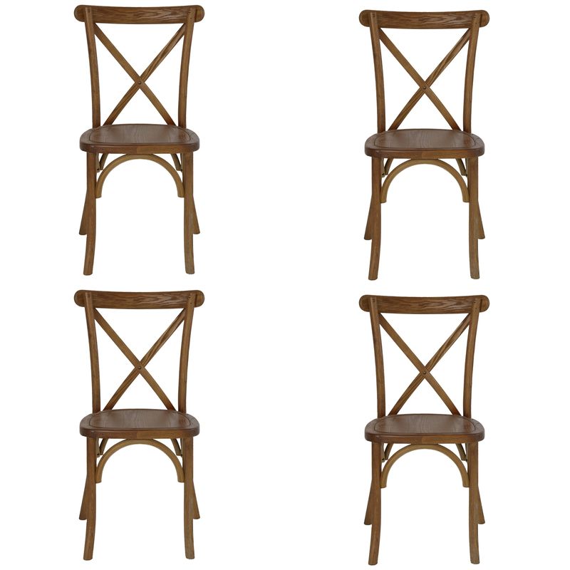 BOKAN - Pack 4 Sillas Florencia Dark Brown