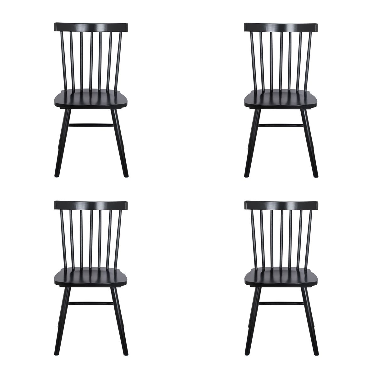 BOKAN - Pack 4 Sillas Victoria Negra