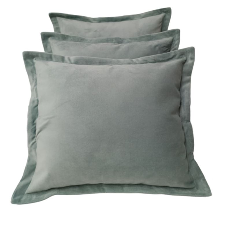 GIOS - Pack 3 Cojines Decorativo Felpa Menta