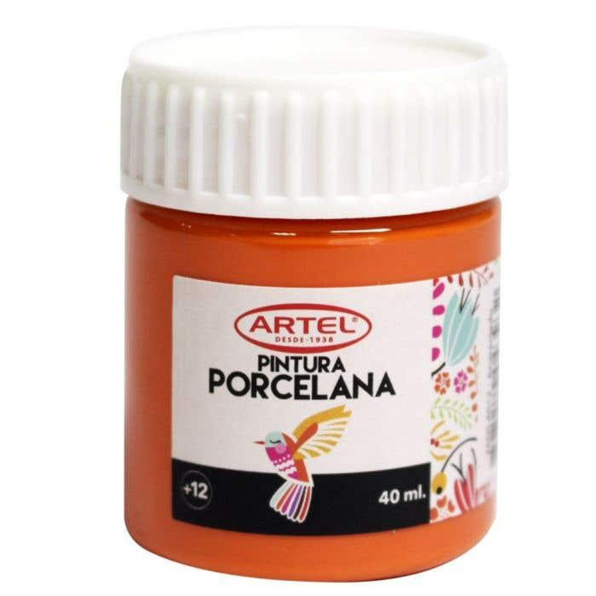ARTEL - Fco 40ml Pintura Porcelana Anaranjado ARTEL