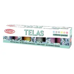 ARTEL - Est Pint Telas Pastel 6 col 15ml