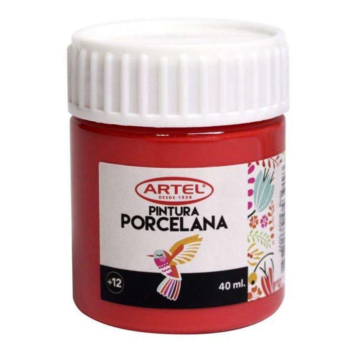 ARTEL - Fco 40ml Pintura Porcelana Rojo ARTEL