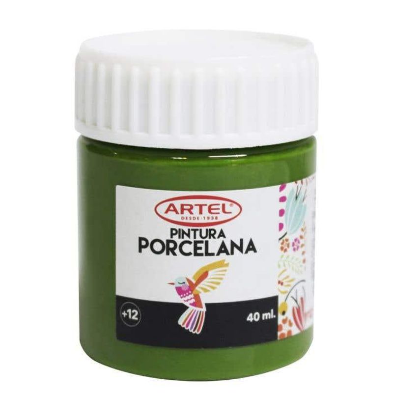 ARTEL - Fco 40ml Pintura Porcelana Verde ARTEL