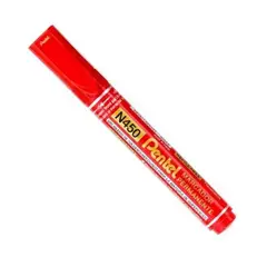 PENTEL - Marcador permanente N450 rojo red
