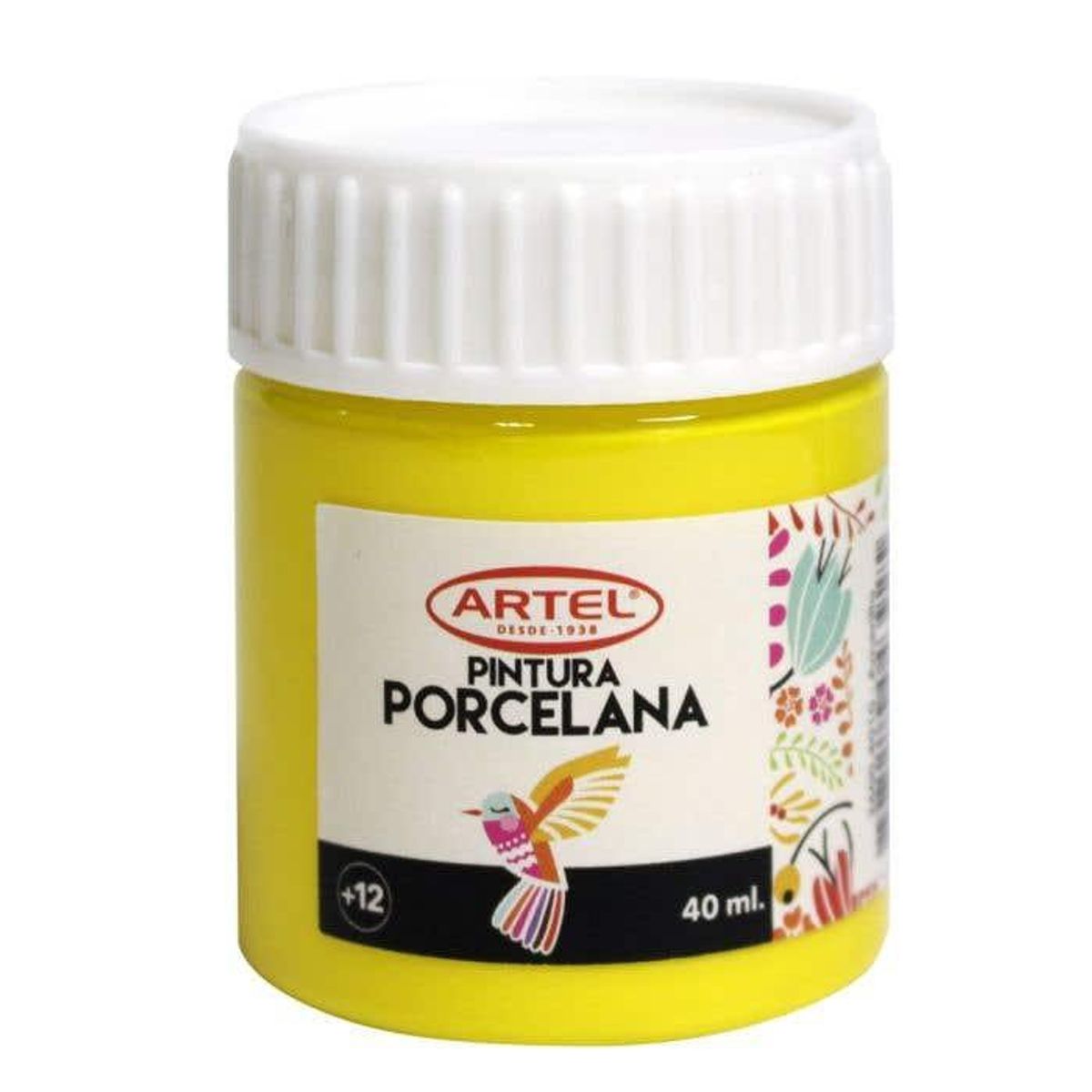 ARTEL - Fco 40ml Pintura Porcelana Amarillo ARTEL
