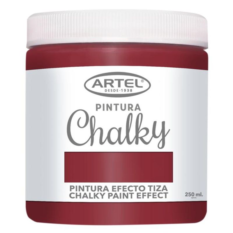 ARTEL - Pintura Chalky Artel 250ml Rojo Cereza ARTEL