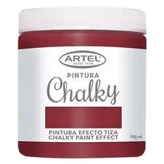 ARTEL - Pintura Chalky 250ml Rojo Cereza