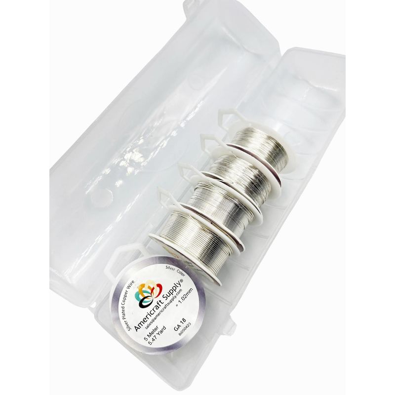 GENERICO - Kit De Alambres Para Bisutería Americraft Supply - Plateado
