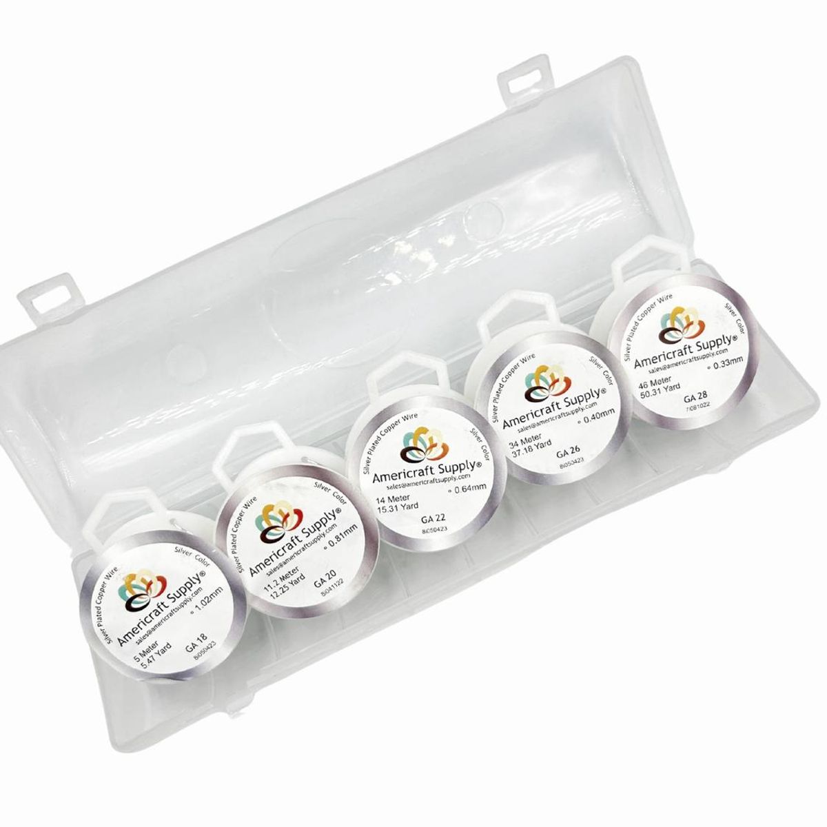 GENERICO - Kit De Alambres Para Bisutería Americraft Supply - Plateado