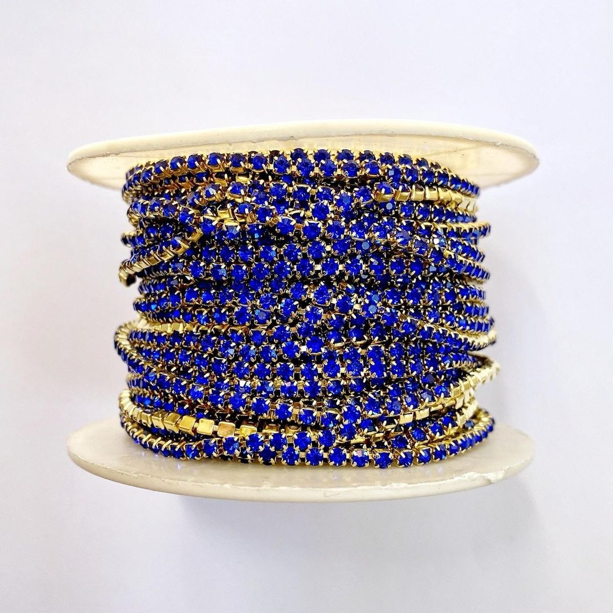 GENERICO - Rollo De Strass 2.5mm 10 Metros - Azul acero