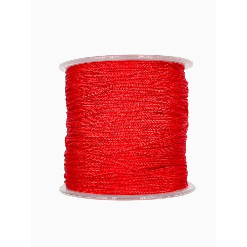 GENERICO - Rollo De Hilo Chino De 0.8mm 100 Metros - Rojo