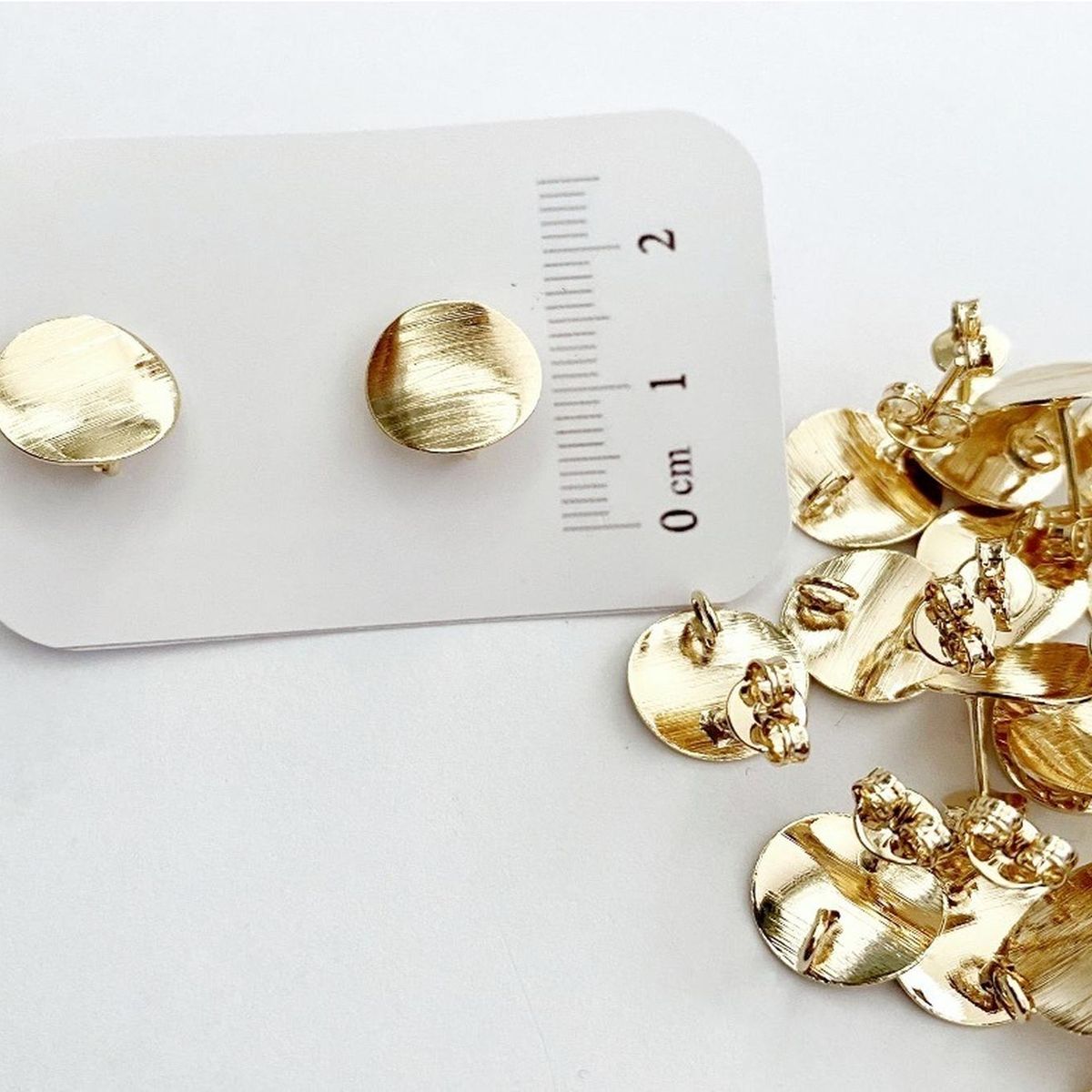 GENERICO - Set De 6 Pares De Bases De Aros Con Baño De Oro Modelos 4