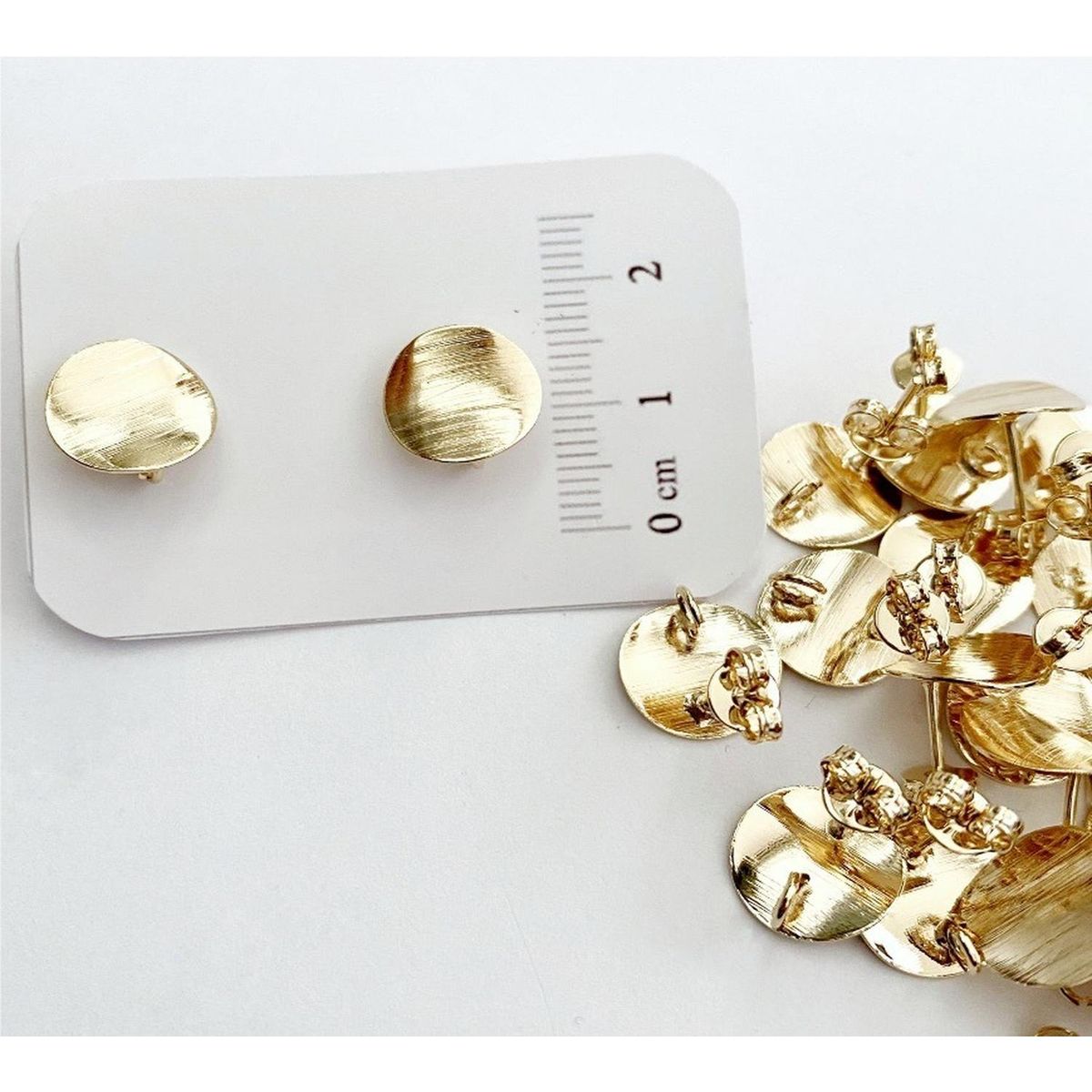GENERICO - Set De 6 Pares De Bases De Aros Con Baño De Oro Modelos 4