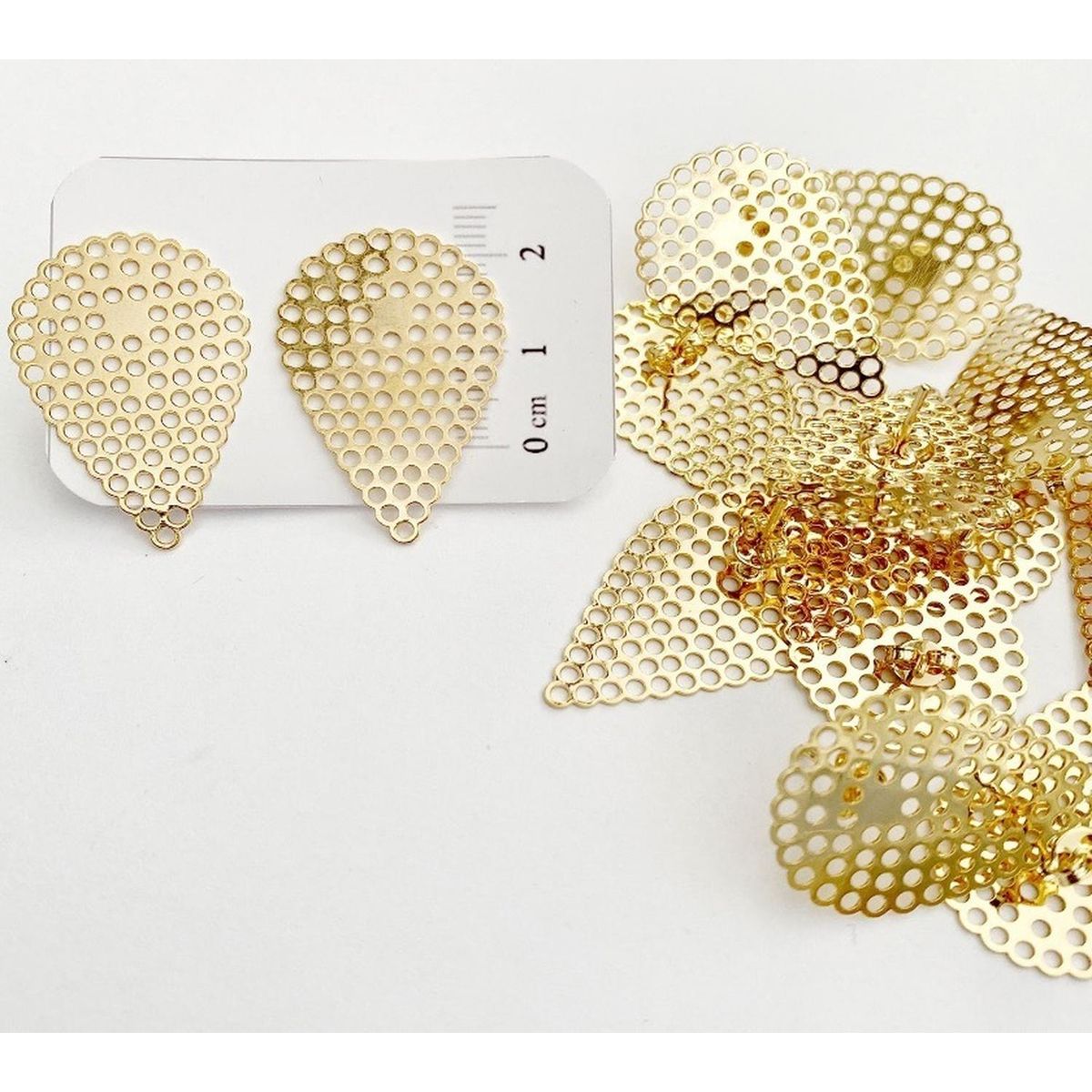 GENERICO - Set De 6 Pares De Bases De Aros Con Baño De Oro Modelos 8