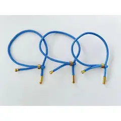 GENERICO - Set De 3 Pulseras Cerradas De Cordón - Azul