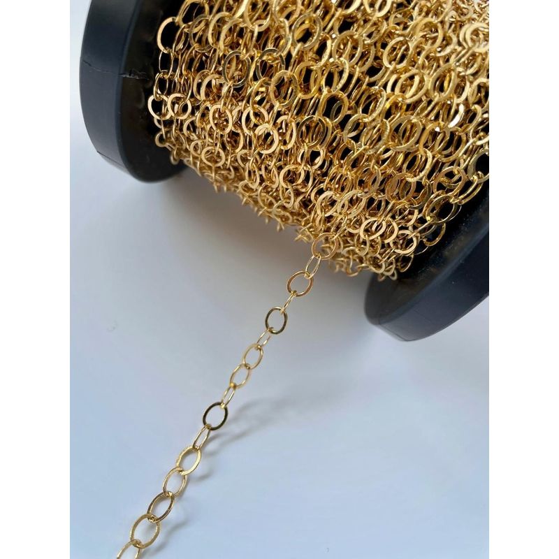 GENERICO - Cadena De Eslabones Con Baño De Oro 18k Ac8847