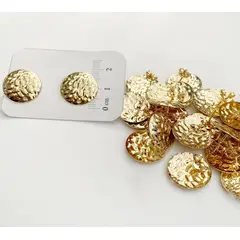 GENERICO - Set De 6 Pares De Bases De Aros Con Baño De Oro Modelos 3 - Dorado