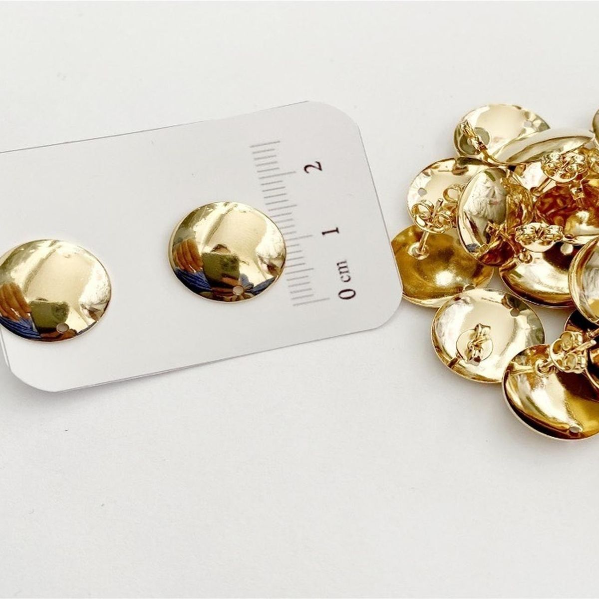 GENERICO - Set De 6 Pares De Bases De Aros Con Baño De Oro Modelos 3 - Dorado