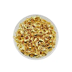 GENERICO - Broches Caimán Para Bisutería De Baño De Oro 5gr - Dorado