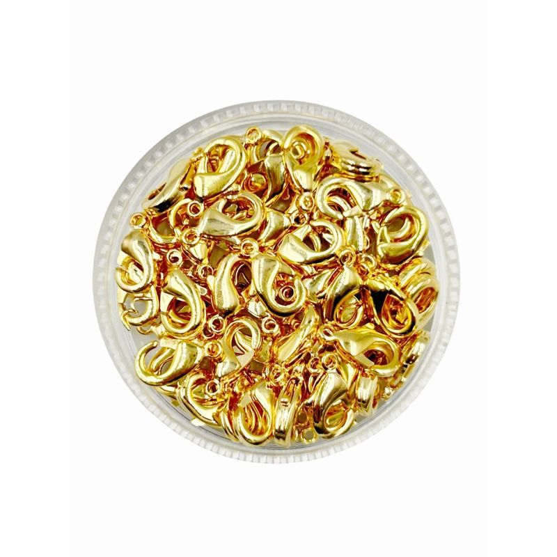 GENERICO - Broches Caimán Para Bisutería De Baño De Oro 5gr - Dorado