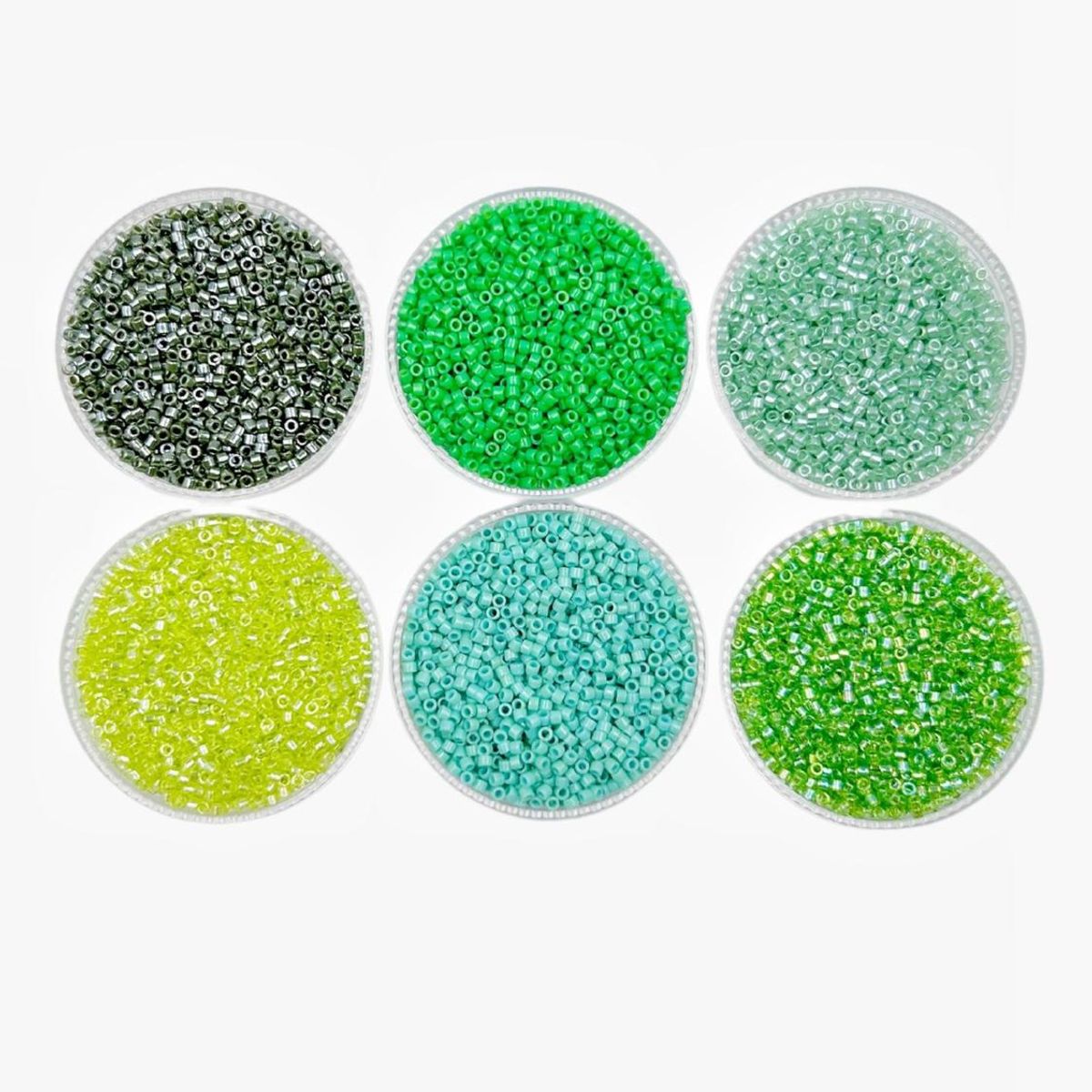 GENERICO - Kit De Delicas Y Agujas Miyuki - Verde
