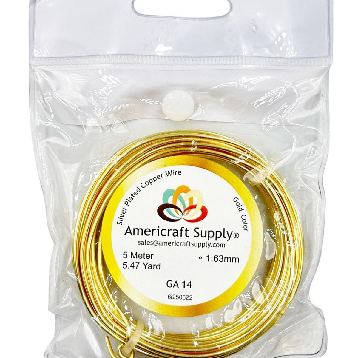 GENERICO - Alambre Para Bisutería Americraft Supply Calibre 14. - Dorado - Talla única