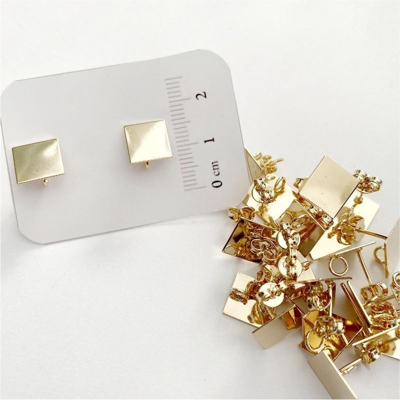 GENERICO - Set De 6 Pares De Bases De Aros Con Baño De Oro Modelos 5 - Dorado