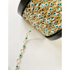 GENERICO - Cadenas De Ojos Turcos Con Baño De Oro - Dorado