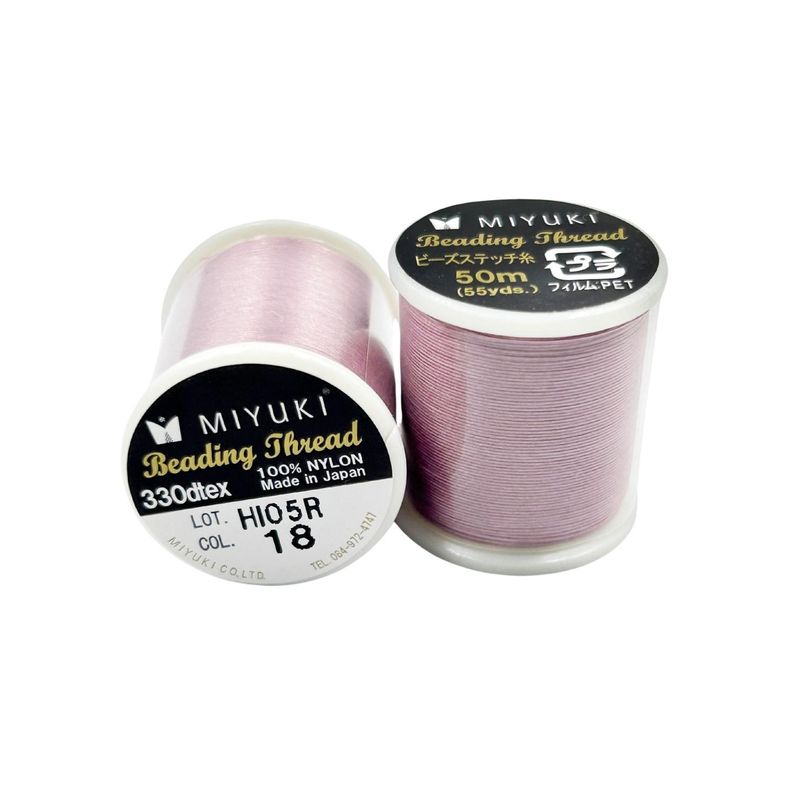 GENERICO - Hilo Profesional Para Mostacillas Calibradas Marca Miyuki - Rosa