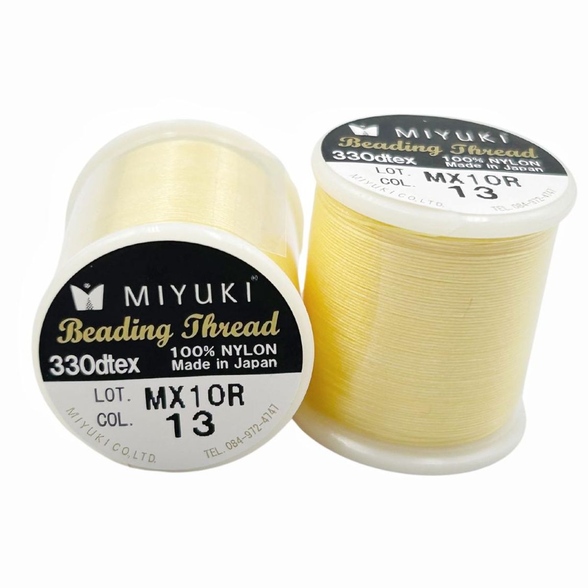 GENERICO - Hilo Profesional Para Mostacillas Calibradas Marca Miyuki - Amarillo
